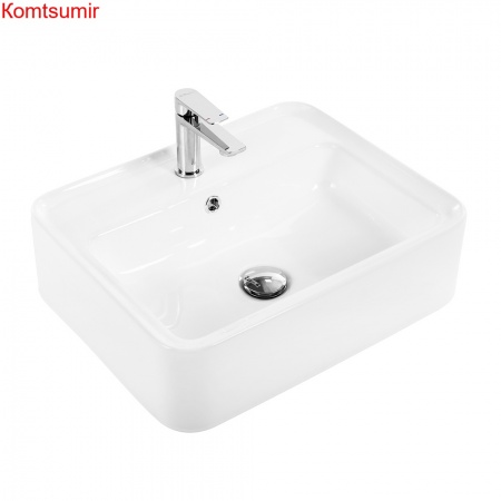 Раковина керамическая накладная прямоугольная BB1367