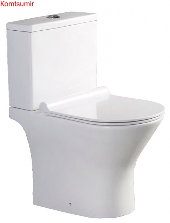 Унитаз напольный Azario Verde 615х360х745 с сиденьем микролифт ( AZ-2224) Унитаз напольный Azario Verde 615х360х745 с сиденьем микролифт ( AZ-2224)