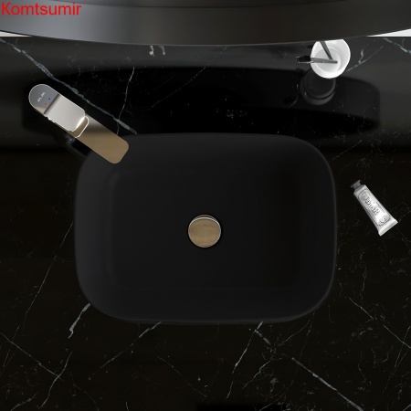 M8FWCC10450BM Func Раковина накладная, прямоугольник, 45 см, цвет черный матовый