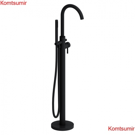 Damixa 365000300 Scandinavian Pure смеситель для ванны и душа, отдельностоящий, черный матовый