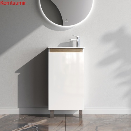 M85AFSX0451WG X-Joy, База под раковину, напольная, 45 см, 1 дверца, белый глянец