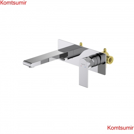 Смеситель для раковины настенный (внешняя и скрытая часть) AQUATEK AQ1413CR ЛИРА