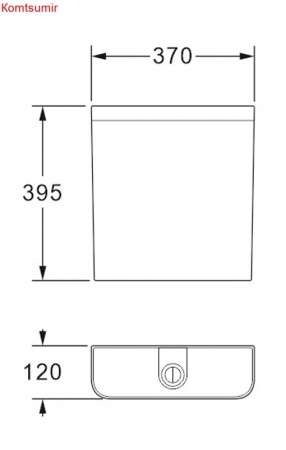 Бачок пластиковый AZARIO 370x120x395 с соединительной трубой, белый (AZ-204) Бачок пластиковый AZARIO 370x120x395 с соединительной трубой, белый (AZ-204)