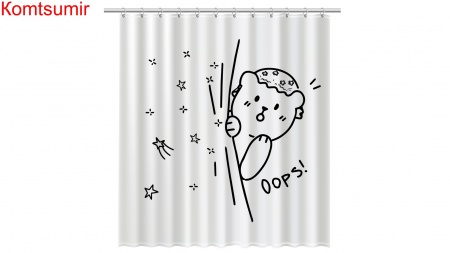 Шторка для ванной Fixsen Teddy Oops FX-2505