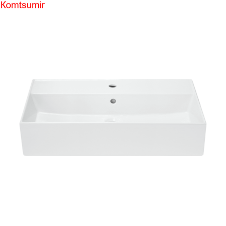 Раковина накладная Sanita Luxe Novel 80 805х423х160 с отверстием под смеситель, белая (NOV80SLWB01)