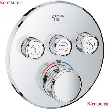 Смеситель для душа Grohe Grohtherm SmartControl с термостатом Хром (29121000)
