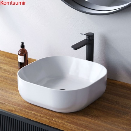 M8FWCC30430WG Func Раковина накладная, квадрат, 43 см, цвет белый глянец