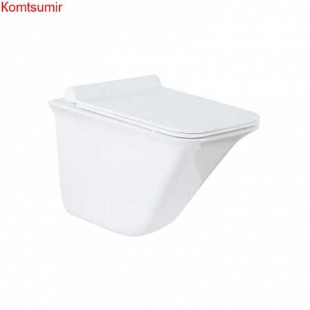 Унитаз подвесной Azario Felice 505х360х370 безободковый с сиденьем микролифт (AZ-0054)