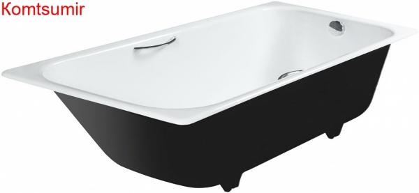 Ванна чугунная Wotte Start УР 1500х700х445 c отверстиями для ручек