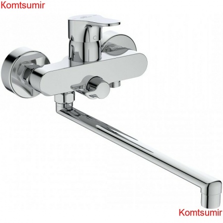 Смеситель для ванны Ideal Standard Cerabase длинный, поворотный излив, керамический картридж, хром (BD595AA)