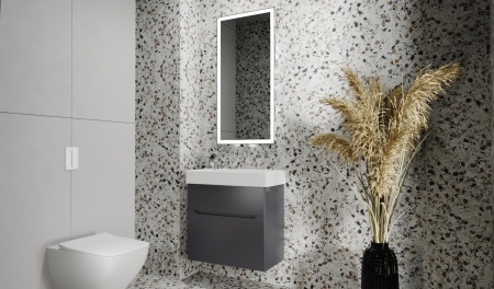 Тумба Brik 65 подвесная Антрацит