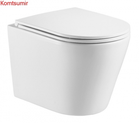 Унитаз подвесной Azario Teramo 515х360х360 безободковый с системой антивсплеск (Торнадо) в комплекте с сидением микролифт (AZ-0053-UQ) Унитаз подвесной Azario Teramo 515х360х360 безободковый с системой антивсплеск (Торнадо) в комплекте с сидением микролифт (AZ-0053-UQ)