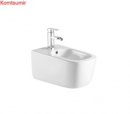 Биде подвесное AQUATEK ЛУГАНО AQ1002-00, 510*350*320 мм, цвет белый