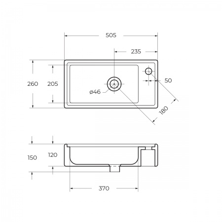 Керамическая раковина BelBagno 7045-KL