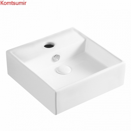 Раковина Azario 38х38х12,5 накладная, квадратная, белая (AZ4148)