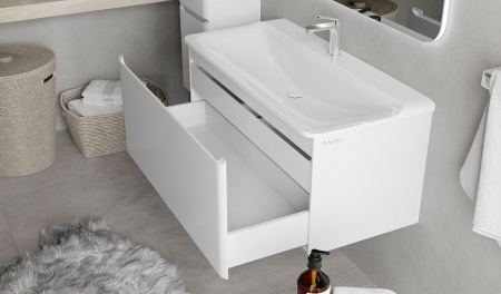 Тумба Welto 100 подвесная белая