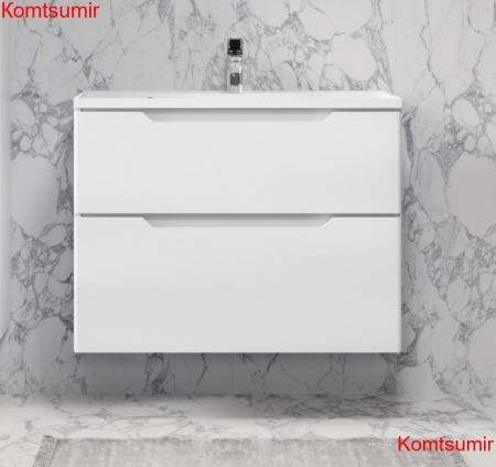 Тумба Wector 80 подвесная белая