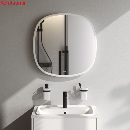 M8FMOX0651WGS Зеркало универсальное с контурной LED-подсветкой, ИК- сенсором, квадрат, 65 см