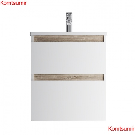 M85AFHX0552WG X-Joy, База под раковину, подвесная, 55 см, 2 ящика, белый глянец