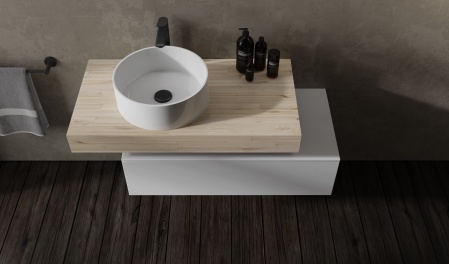 Тумба Modulare 80 подвесная Белая