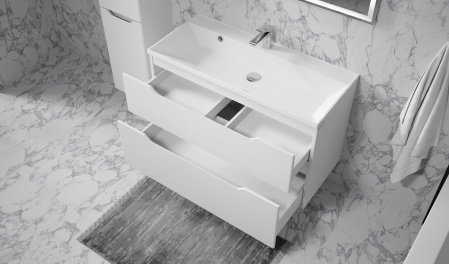 Тумба Wector 100 подвесная белая