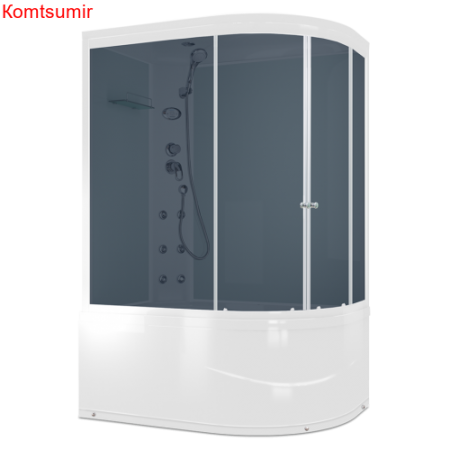 Душевая кабина Domani-Spa Delight 128high L/R (120*80) с гидромассажем