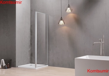 Боковая часть душ. ограждения SANTREK AQUA Time- SP-1000-C-Chrome 10001950 стекло Прозр 6мм, профиль Хром