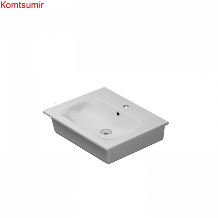 M70AWCC0602WG Spirit V2.0, Раковина мебельная, керамическая, 60 см, встроенная, цвет: белый, глянец