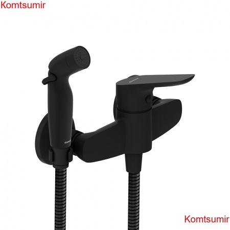 Damixa 778000300 Jupiter смеситель с гигиеническим душем, чёрный