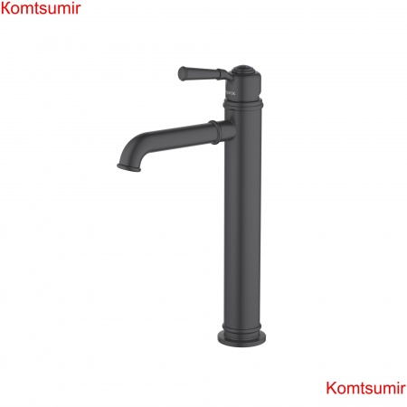 Смеситель для раковины 235, без донного клапана AQUATEK, матовый черный AQ1504MB КЛАССИК