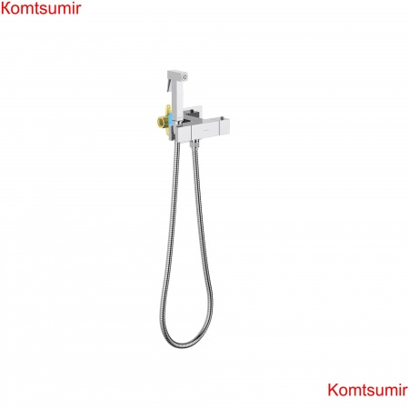 Комплект для гигиенического душа термостатический встроенный (смеситель + гигиеническая лейка + шланг) AQUATEK AQ1028CR ЛИБРА