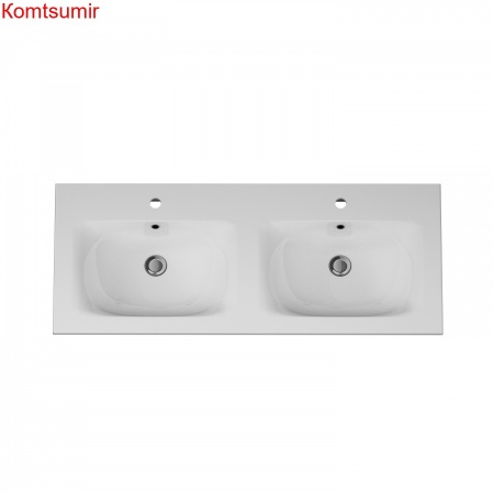 M70AWCD1202WG Spirit V2.0, Раковина мебельная, керамическая, 120 см, встроенная, цвет: белый, глянец