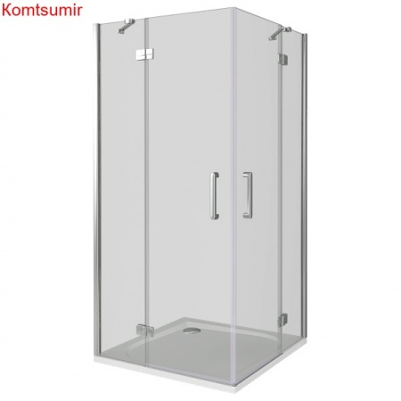 Душевой уголок поддон отдельно 90х90 квадратный Good Door Saturn CR-90-C-CH СА00014