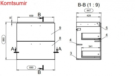 Тумба Cersanit MELAR 70