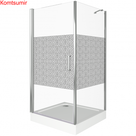 Душевой уголок поддон отдельно 80х80 квадратный Good Door Fantasy CR-80-F-CH ФА00005 Душевой уголок поддон отдельно 80х80 квадратный Good Door Fantasy CR-80-F-CH ФА00005