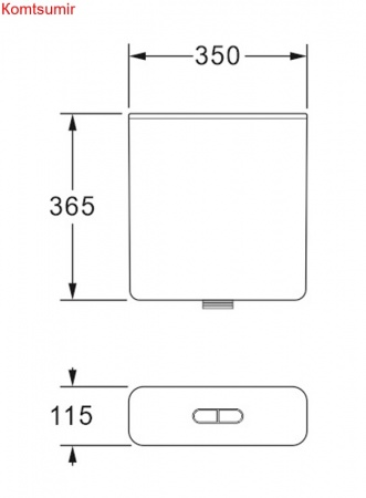Бачок пластиковый AZARIO 350x115x365 с соединительной трубой, белый (AZ-217) Бачок пластиковый AZARIO 350x115x365 с соединительной трубой, белый (AZ-217)