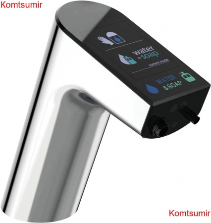 Смеситель для раковины Ideal Standard INTELLIMIX интеллектуальный с бесконтактным управлением, поставляющий воду и мыло, хром (A7488AA)