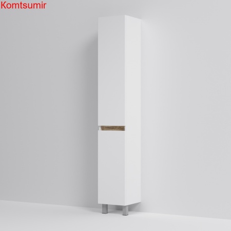 M85ACSR0306WG X-Joy, шкаф-колонна, напольный, правый, 30 см, двери, цвет: белый, глянец