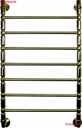 Полотенцесушитель водяной Двин Bubble 2 80/50 1"-1/2" золотой хром