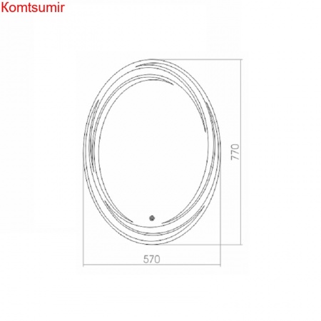 Зеркало AZARIO Нормандия 570*770, LED-подсветка, сенсорный выключатель Зеркало AZARIO Нормандия 570*770, LED-подсветка, сенсорный выключатель