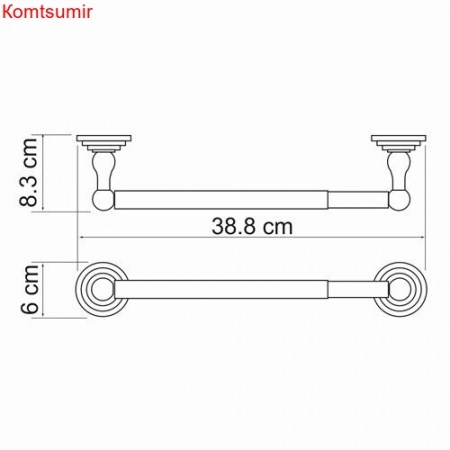 WasserKRAFT Isar K-7391 (ранее К-7322D) Держатель бумажных полотенец
