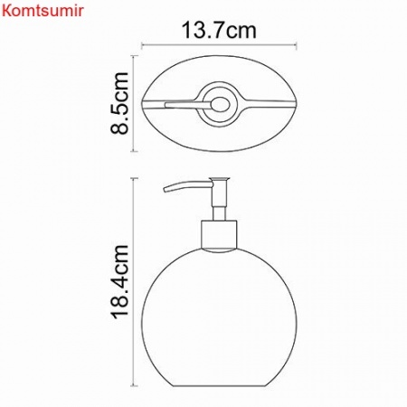 WasserKRAFT Eider K-33399 Дозатор для жидкого мыла