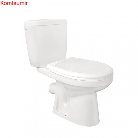 Santek Анимо Унитаз-компакт с косым выпуском и сидением стандарт Santek Анимо Унитаз-компакт с косым выпуском и сидением стандарт