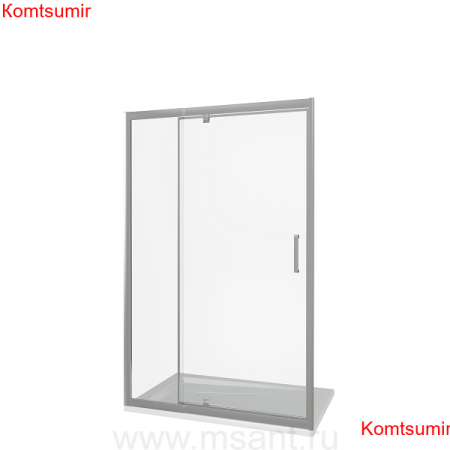 Душ.ограждение GOOD DOOR ORION WTW-PD- 90-C-CH Прямое, стекло Прозрачное 6мм (без поддона и автослива)