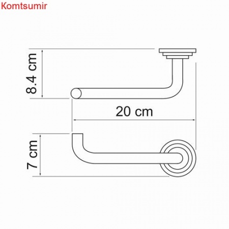 WasserKRAFT Isar K-7396 Держатель туалетной бумаги