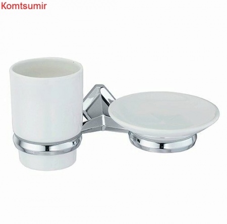 WasserKRAFT Aller K-1126C Держатель стакана и мыльницы