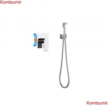 Набор с гигиеническим душем (смеситель + гигиеническая лейка + шланг + шланговое подсоединение с держателем) AQUATEK AQ1419CR ЛИРА