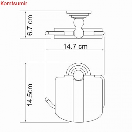 WasserKRAFT Isar K-7325 Держатель туалетной бумаги