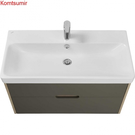 Тумба под раковину AQUATON Оливия 90 подвесная Грей/Дуб Ойстер (1A254401OLUG0)