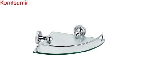 Полка стеклянная угловая Fixsen Style FX-41103A